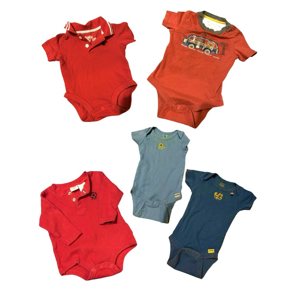 Vintage/Retro Baby boy Onesie Bundle (5 pcs) – Thrifted & Y2K Style